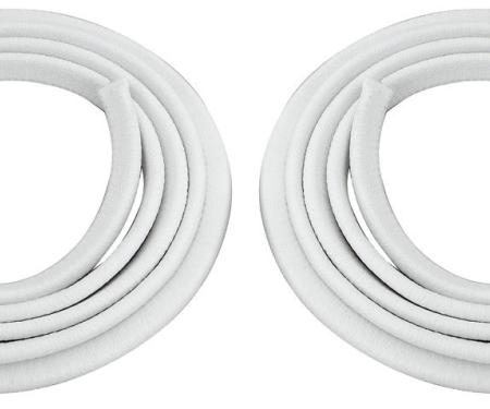 RestoParts Door Jamb Windlace - 1964-67 A-Body, 1957-67 Cadillac, White EDJSSWH