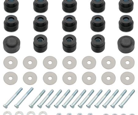 RestoParts Bushing Kit, Body, 1968-72 CH/CUT/SL Convertible, 30 Bushings w/Hardware SB517K