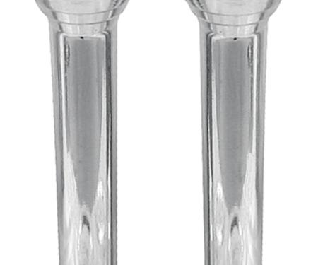 RestoParts Knob, Door Lock, 1961-67, Chrome, Pair DLN1000