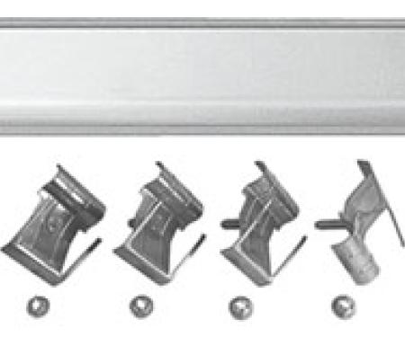 RestoParts Molding, Top Of Tailgate, 1968-72 El Camino, w/ Clips 03M600
