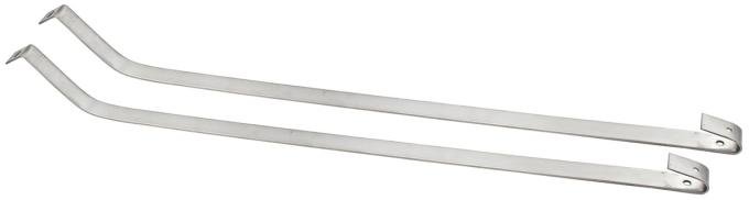 RestoParts Mounting Straps, Fuel Tank, 1968-72 A-Body,1969-70 GP, Stainless, Pair PZ01723