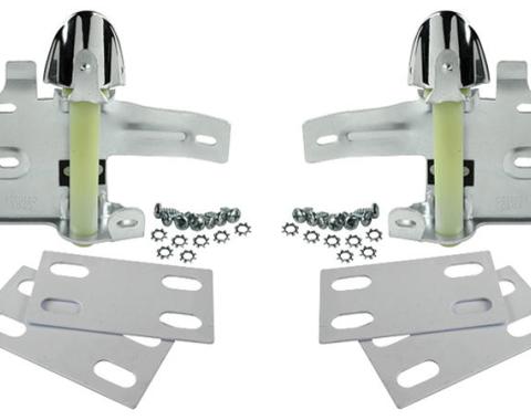 RestoParts Headrest Mount, 1966-67 GM A Body, Bucket, Set C210384