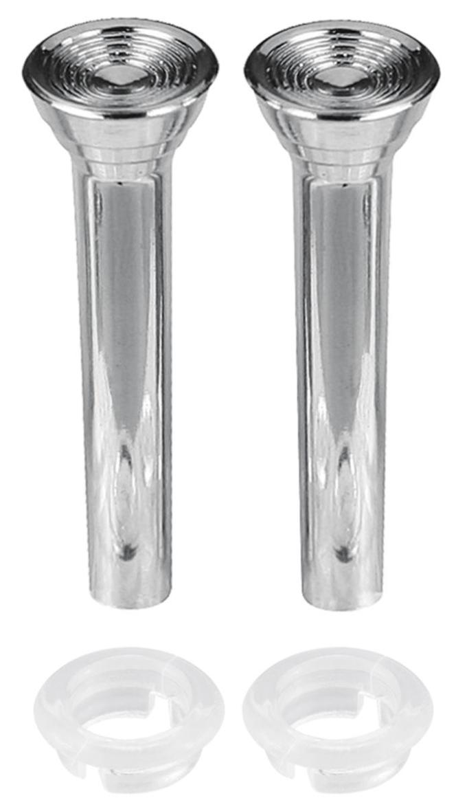 RestoParts Knob/Ferrule, Door Lock, 1961-67, Chrome DL1003