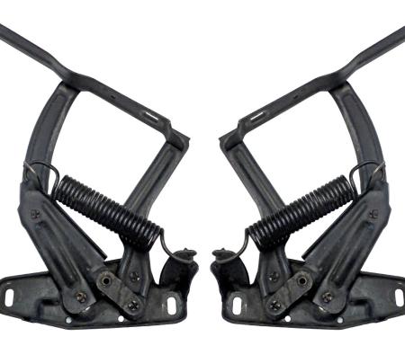 RestoParts Hood Hinges, w/Springs, 1968-72 GTO/Tempest/LeMans G242228