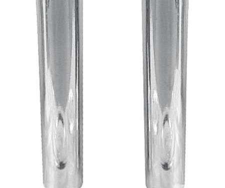 RestoParts Knob/Ferrule, Door Lock, 1961-67, Chrome DL1003