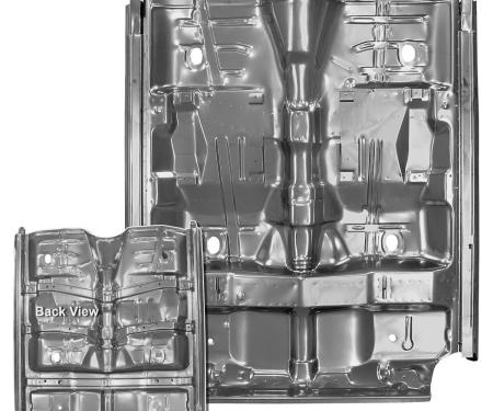 RestoParts Floor Pan, Complete, 1970-72 A-Body Exc. El Camino, w/ Rocker Panels CH28129