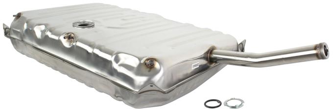 RestoParts Fuel Tank, 17-Gallon, 1968-72 El Camino, w/EEC, w/3 Vents, w/Neck, Stainless Steel CH28910SS