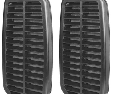 RestoParts Louver, Door Jamb Vent, 1970-72 A-Body/1969-72 Grand Prix, Pair PP00217-PR