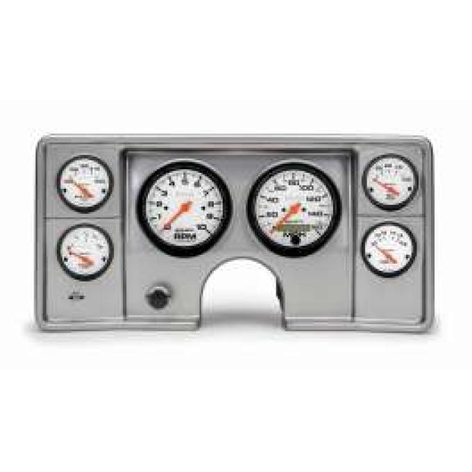 El Camino Instrument Cluster Panel, Aluminum Finish, With Phantom Gauges, 1978-1981