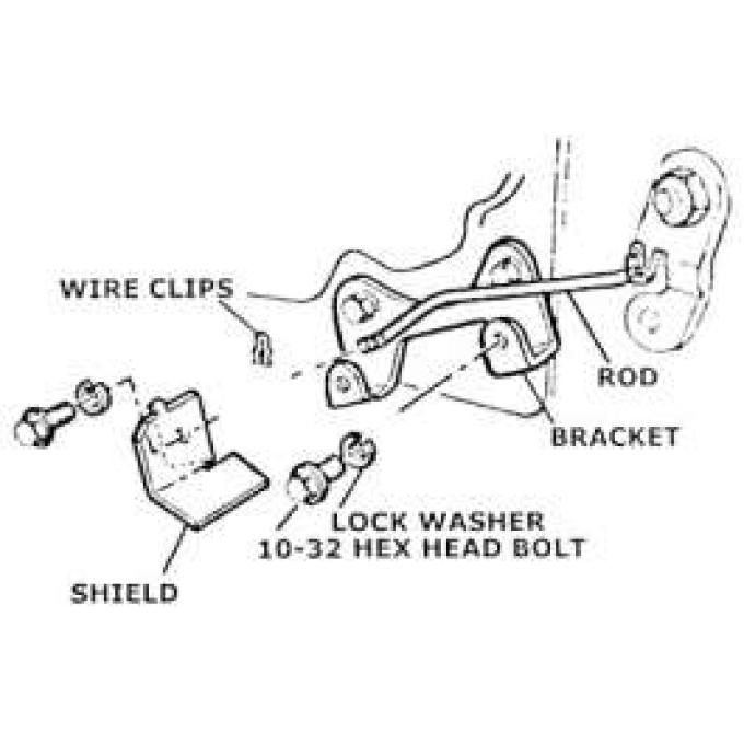 Muncie Backup Switch Mounting Kit, 1963-1968