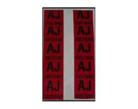 El Camino Coil Spring Decal, 396 c.i., Front, AJ3857692, 1966