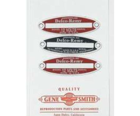 El Camino Generator/Starter/Distributor Tags, Delco Remy, 1959-1960