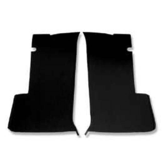 El Camino Interior Rear Side Panels, Black, 1959-1960