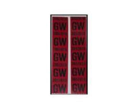 El Camino Coil Spring Decal, SS396, With Standard Suspension, Front, GW3952818, 1969