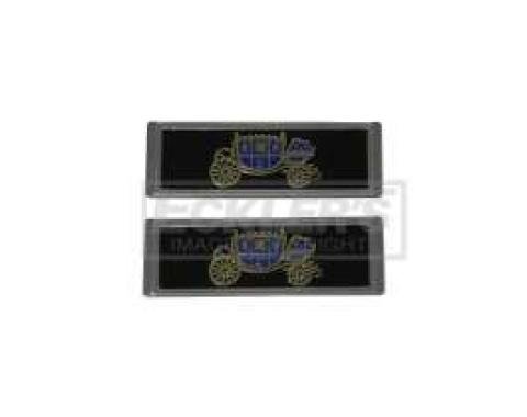 El Camino Seat Belt Emblem, Standard Interior, 1965-1966
