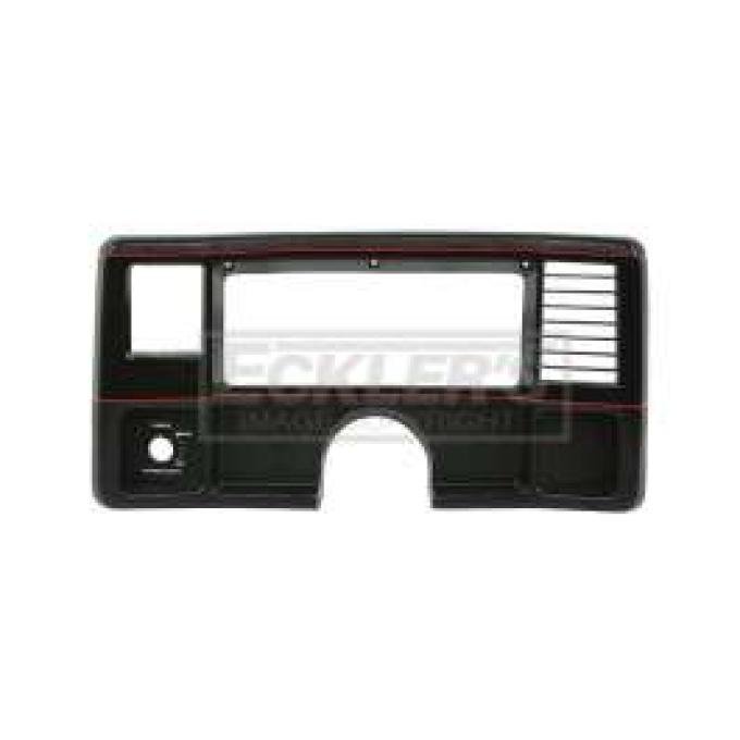 El Camino Dash Face Plate, Super Sport, Black With Red Stripe, 1986-1987