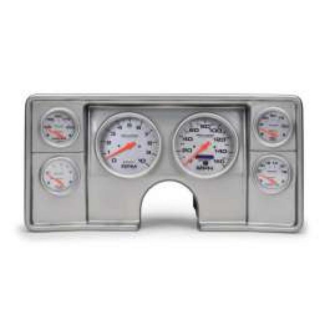 El Camino Instrument Cluster Panel, Aluminum Finish, With Ultra-Lite Gauges, 1982-1987