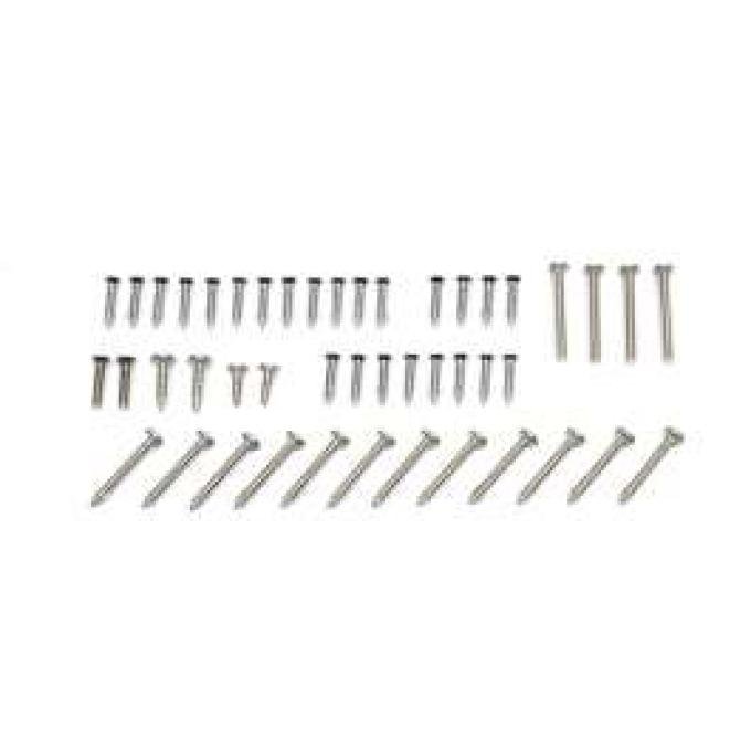 El Camino Exterior Screw Kits Laguna, 46 Pieces, 1973-1977