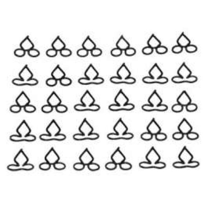 El Camino Fin Molding Clip, Set, 1960