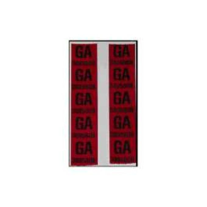 El Camino Coil Spring Decal, SS396 With F40 Suspension, Front, GA3895808, 1968