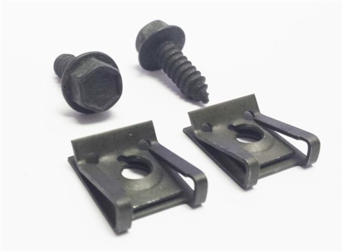 Redline Restomotive® 1971-1974 Chevrolet Camaro Windshield Washer Jar Bracket Mounting Hardware Set