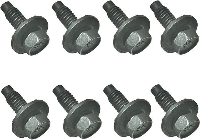 Redline Restomotive® 1967-1981 Camaro / Firebird / Chevelle 8 Piece Front Bucket Seat Track Mounting Bolts Set