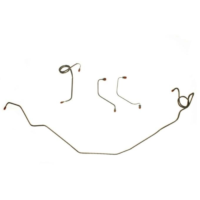 Right Stuff 1980-81 GM F-Body, Pre-Bent OE Steel Power Front Disc Brake Line Kit FKT8002