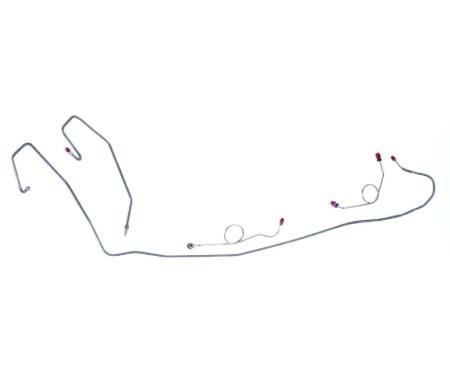 Right Stuff 1974 Mopar E-Body W/Power Disc, Pre-Bent OE Steel Front Brake Line Kit EKT7401