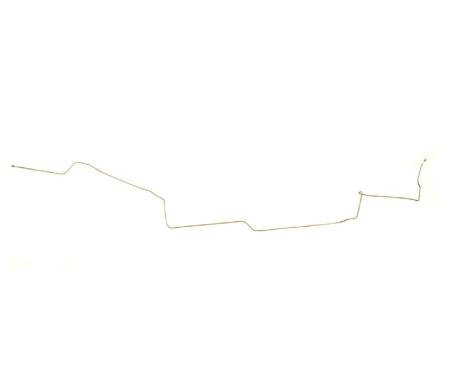 Right Stuff 1970-74 Challenger W/Drum, 1-Piece Pre-Bent OE Steel Front To Rear Brake Line EIN7007