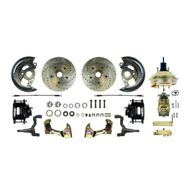 Right Stuff 62-67 Chevy II/X-Body, Power 9" Booster, Front Disc Brake Conversion Kit AFXDC03CS