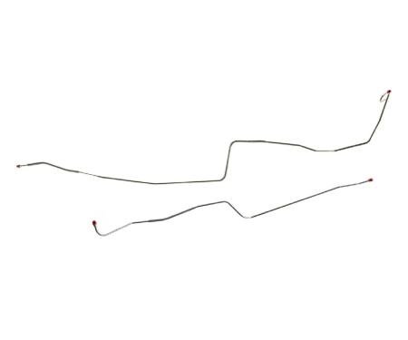 Right Stuff 1968 Chevrolet Camaro, Pre-Bent 2-Piece OE Steel Front To Rear Brake Line FIN6802