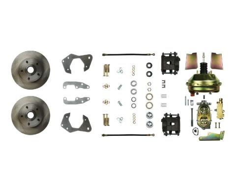 Right Stuff 1965-68 Chevrolet Impala, 9" Booster, Power Front Disc Brake Conversion Kit FSC65DCC