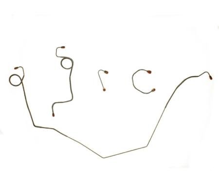 Right Stuff 1969-73 Camaro/Nova W/JL8, Pre-Bent OE Steel Power Front Brake Line Kit FKT6903