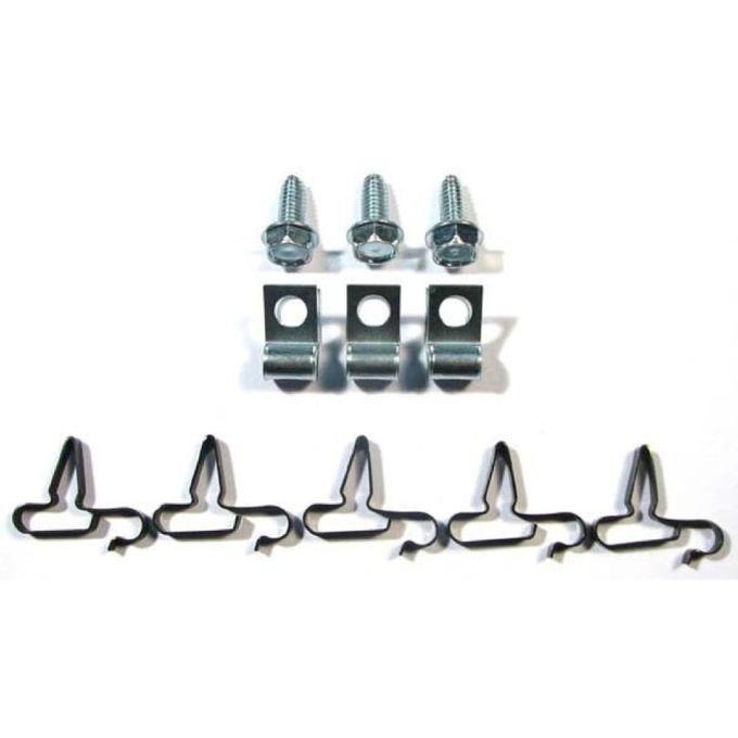 Right Stuff 1970-74 Mopar E-Body, 11-Piece 5/16" Fuel Line Clip Set ECS010