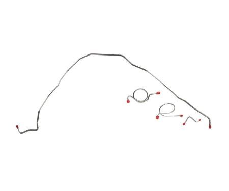 Right Stuff 1967-68 Chevrolet Bel Air/Impala, Pre-Bent OE Steel Front Brake Line Kit BKT6702
