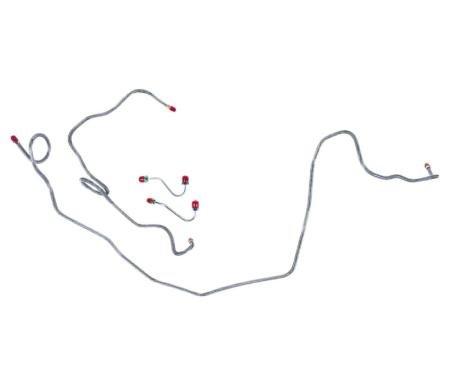 Right Stuff 1982-83 GM F-Body W/V8, Pre-Bent OE Steel Power Front Disc Brake Line Kit FKT8201