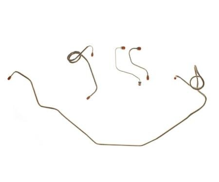 Right Stuff 1971-79 GM F-Body, Pre-Bent OE Steel Power Front Disc Brake Line Kit FKT7102