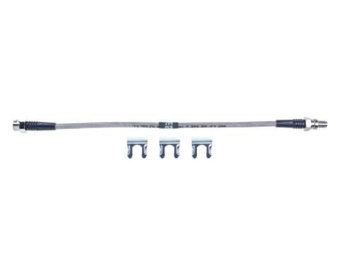 Right Stuff 1968 Camaro/Chevy II, Braided Stainless Steel Rear Brake Flex Hoses FH05S