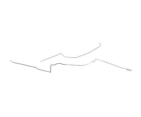 Right Stuff 1980-81 Chevrolet Camaro Z28, Pre-Bent OE Steel 1/4" Fuel Return Line FGL8006