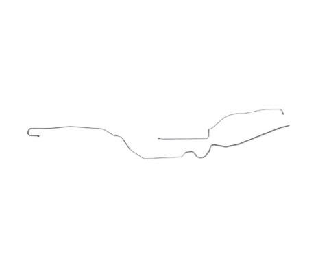 Right Stuff 1980-81 Chevrolet Camaro W/O Z28, Pre-Bent OE Steel 3/8" Front To Rear Fuel Line FGL8001