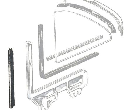 Dennis Carpenter Quarter Window Seal - 1963-65 Ford Car C3DZ-7630146-PR