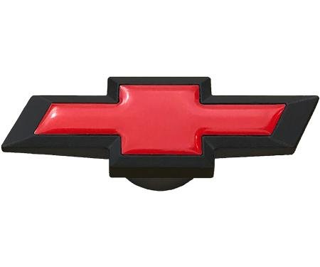 Proform Extra-Large Air Cleaner Center Nut, Chevy Bowtie Style, Black Crinkle w/ Red 141-335