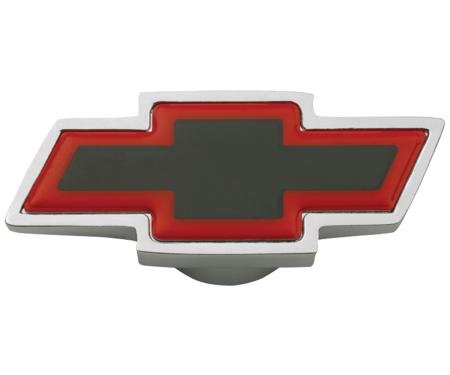 Proform Carburetor Air Cleaner Center Nut, Large Chevy Bowtie Style, Black Center w/ Red 141-333