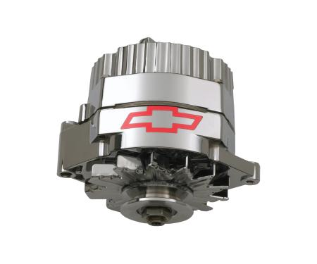 Proform Alternator, 120 AMP, GM 1 Wire Style, GM Bowtie Logo, Chrome Finish, 100% New 141-660