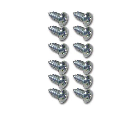 Corvette Windshield Lower Clip Screw Set, Convertible, 1964-1967
