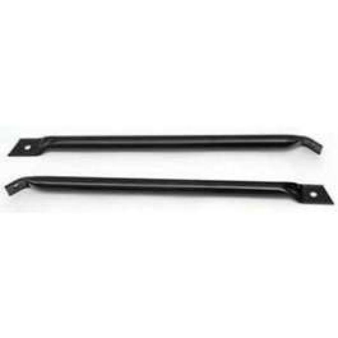 Camaro Fender To Radiator Support Brace Bars, Black, 1967-1969