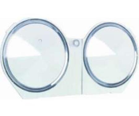 Camaro Dash Lens, For Cars With Factory Tachometer, 1968