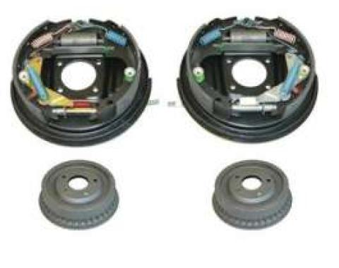 Camaro Drum Brake Assembly Kit, with Backing Plates, Rear, 1975-1981