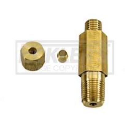 Camaro, Small Block Oil Line Fitting Assembly, 3/4 Tall, 1967-1969