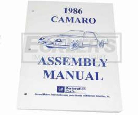 Camaro Factory Assembly Manual, 1986